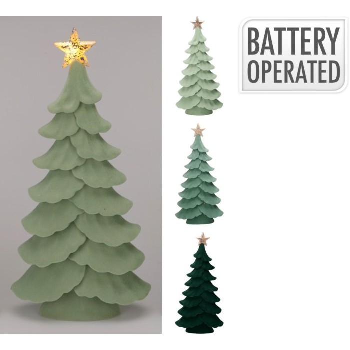 ALBERO RESINA LED 29CM 3ASS